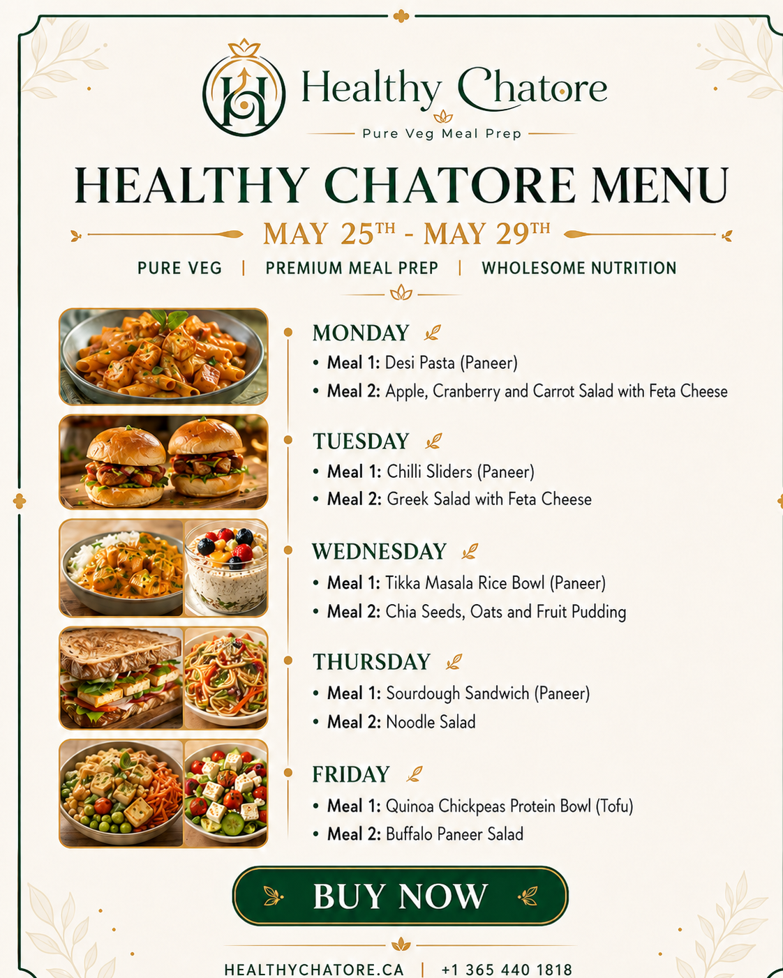 Healthy Chatore Veg High Protein Meals